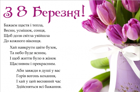 Дорогі жінки!